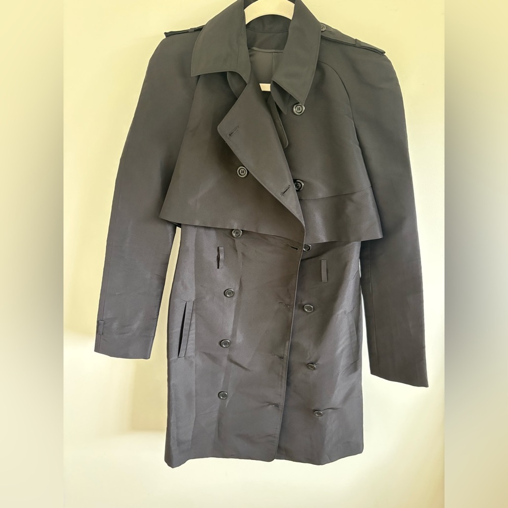 Zac Posen 100% Silk Trench Coat - Picture 2 of 9